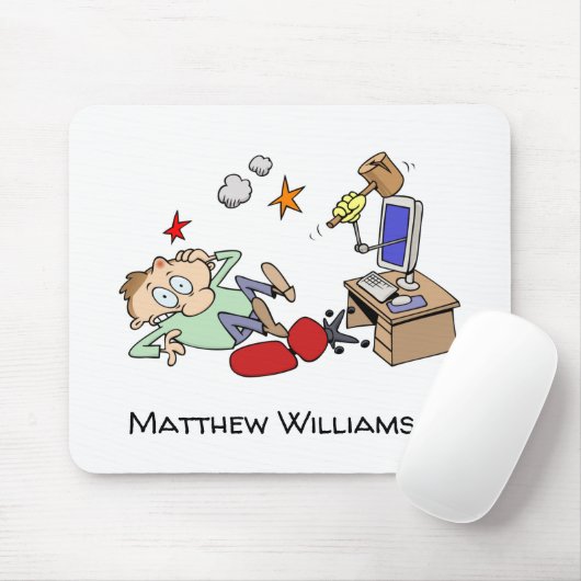 あなたの名前のおもしろいなコンピュータ問題の漫画 マウスパッド (マウス)