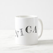 あなたの名前のカッコいい手紙 コーヒーマグカップ (正面右)