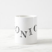 あなたの名前のカッコいい手紙 コーヒーマグカップ (中央)