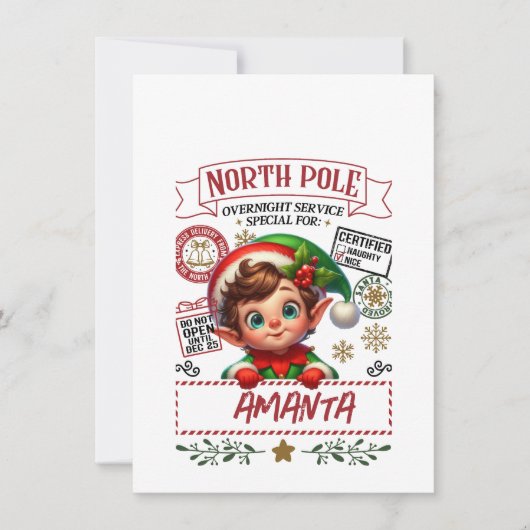 あなたの名前のクリスマス抱き枕C 招待状 (正面)