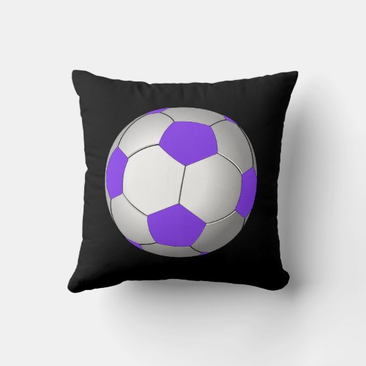 あなたの名前のクールなサッカーの枕、ジャージー数 クッション (裏面)