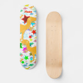 あなたの名前のクールなTレックスの恐竜のスケートボード スケートボード (正面)