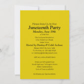 あなたの名前のジュンティーン解放祝祭パーティー 招待状 (裏面)