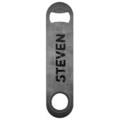 あなたの名前のデザインとグレンググレーモダン スピード栓抜き (裏面)