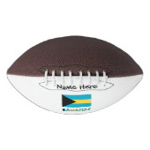 あなたの名前のバハマとバハマの国旗 アメリカンフットボール (正面)