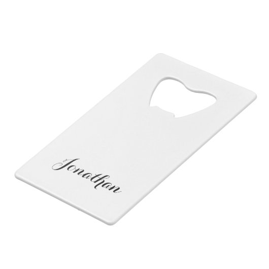 あなたの名前のビールを握って下さい クレジットカード栓抜き (裏面アングル)