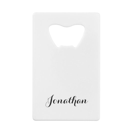 あなたの名前のビールを握って下さい クレジットカード栓抜き (裏面)