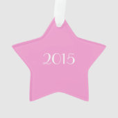 あなたの名前のピンクの星間のダンサー オーナメント (裏面)