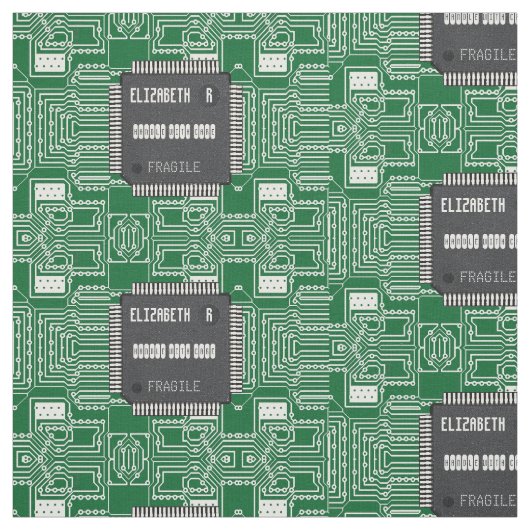 あなたの名前のプリント基板の破片 ファブリック (見本)