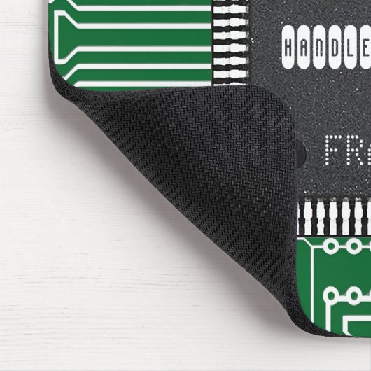 あなたの名前のプリント基板の破片 マウスパッド (コーナー)