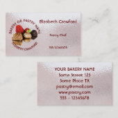あなたの名前のベーカリーかペストリーの菓子のケーキの店 名刺 (正面/裏面)