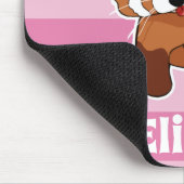 あなたの名前のレッサーパンダ-パーソナライズな動物 マウスパッド (コーナー)