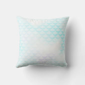 あなたの名前の人魚のグリッターの尾、 クッション (裏面)