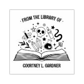 あなたの名前の図書館から魔法の本 ラバースタンプ (インプリント)
