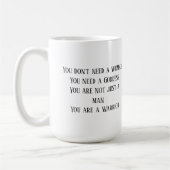 あなたの名前の戦士のコーヒー・マグです コーヒーマグカップ (左)