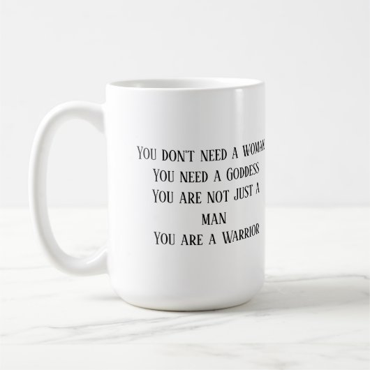 あなたの名前の戦士のコーヒー・マグです コーヒーマグカップ (左)