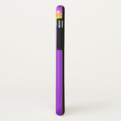 あなたの名前の手紙レインボーパープルiphoneケース Case-Mate iPhoneケース (裏面/左)