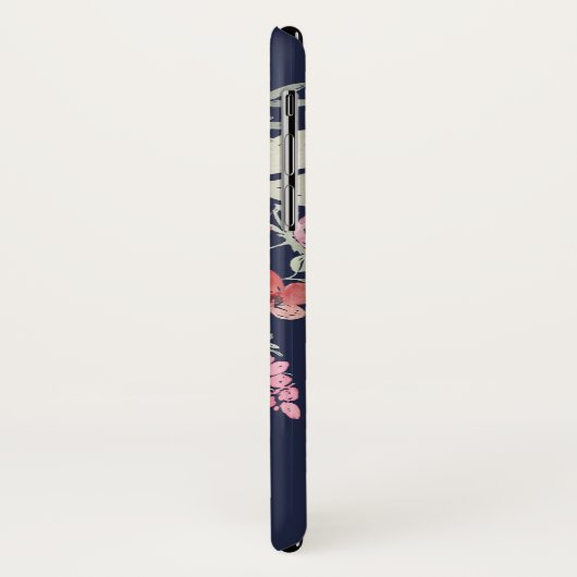 あなたの名前の春の花柄|の水彩画の花 Case-Mate iPhoneケース (裏面/左)