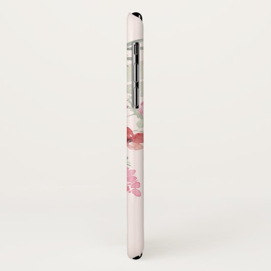 あなたの名前の春の花柄|の水彩画の花 Case-Mate iPhoneケース (裏面/左)