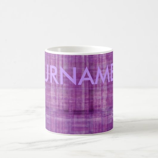 あなたの名前の紫色色の近代美術のマグ モーフィングマグカップ (中央)