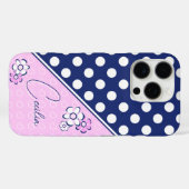 あなたの名前の魅惑的な色のためのテンプレート Case-Mate iPhoneケース (裏面 (横))