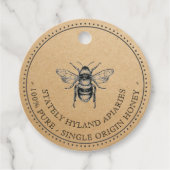 あなたの名前はこちらハニーメッセージカード フェイバータグ (正面)