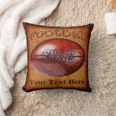 あなたの名前は、最もクールなヴィンテージのフットボールの枕に番号を付けます クッション (ブランケット)
