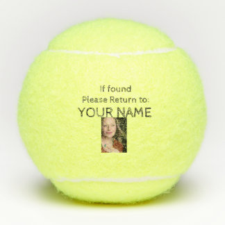 あなたの名前への見つけられたリターンなら テニスボール