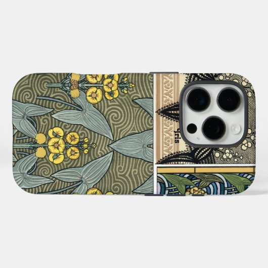 あなたの名前または引用文アールヌーボーアールデコ美学 Case-Mate iPhoneケース (裏面 (横))