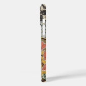 あなたの名前または引用文フクロウフローラダマスク Case-Mate iPhoneケース (裏面 / 左)