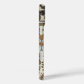 あなたの名前または引用文フクロウフローラダマスク Case-Mate iPhoneケース (裏面 / 右)