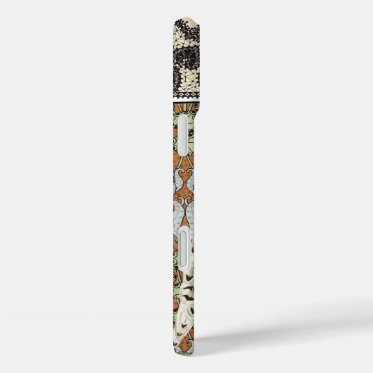 あなたの名前または引用文フクロウフローラダマスク Case-Mate iPhoneケース (裏面 / 右)