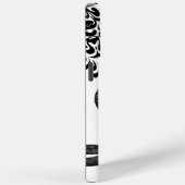 あなたの名前または引用文ブラックヒンディパターンエレファント Case-Mate iPhoneケース (裏面 / 右)