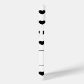 あなたの名前をカスタムする、素敵なハート水玉模様パターン Case-Mate iPhoneケース (裏面 / 右)