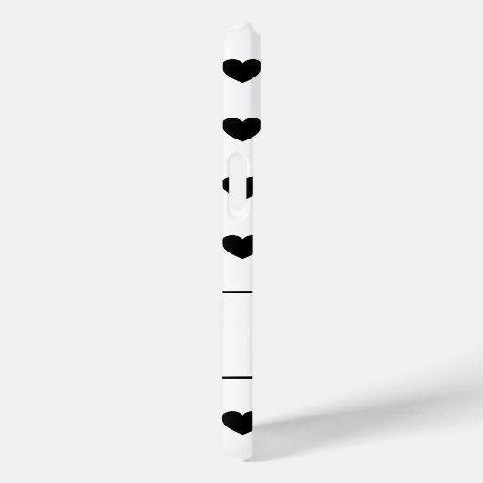 あなたの名前をカスタムする、素敵なハート水玉模様パターン Case-Mate iPhoneケース (裏面 / 右)