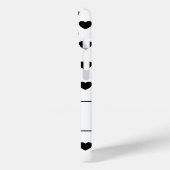 あなたの名前をカスタムする、素敵なハート水玉模様パターン Case-Mate iPhoneケース (裏面 / 左)