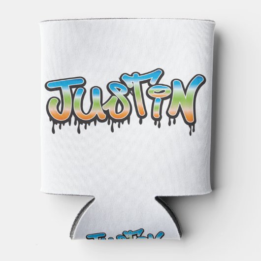 あなたの名前をグラフィティに合わせる 缶クーラー (正面)