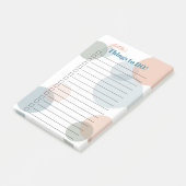 あなたの名前を行う – 大きな色の紙吹雪ドット ポストイット (アングル)