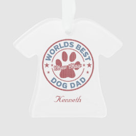 あなたの名前ドッグパパチャウチャウ醜いセーター オーナメント