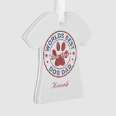 あなたの名前ドッグパパチャウチャウ醜いセーター オーナメント (正面)