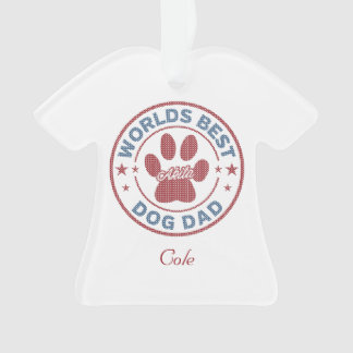 あなたの名前ドッグパパ秋田醜いセーター オーナメント