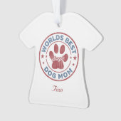 あなたの名前ドッグママ醜いセーター オーナメント (正面)