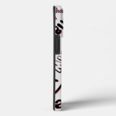 あなたの名前パターンモノグラムバラ色の影 Case-Mate iPhoneケース (裏面 / 右)