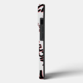 あなたの名前パターンモノグラムバラ色の影 Case-Mate iPhoneケース (裏面 / 左)