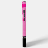 あなたの名前フローラピンクブラック金ゴールド Case-Mate iPhoneケース (裏面 / 左)