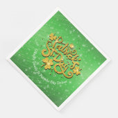 あなたの名前メッセージSt patricks day金ゴールドシャムロック (コーナー)