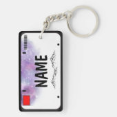 あなたの名前ライセンスプレートStarry Skies キーホルダー (裏面)