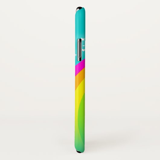 あなたの名前レインボーアクアティール(緑がかった色)iphone case Case-Mate iPhoneケース (裏面/右)