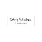 あなたの名前入りクリスマスお祝いスクリプト セルフインキングスタンプ (デザイン)