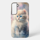あなたの名前入りパステルカラーの子猫 SAMSUNG GALAXYケース (裏面)